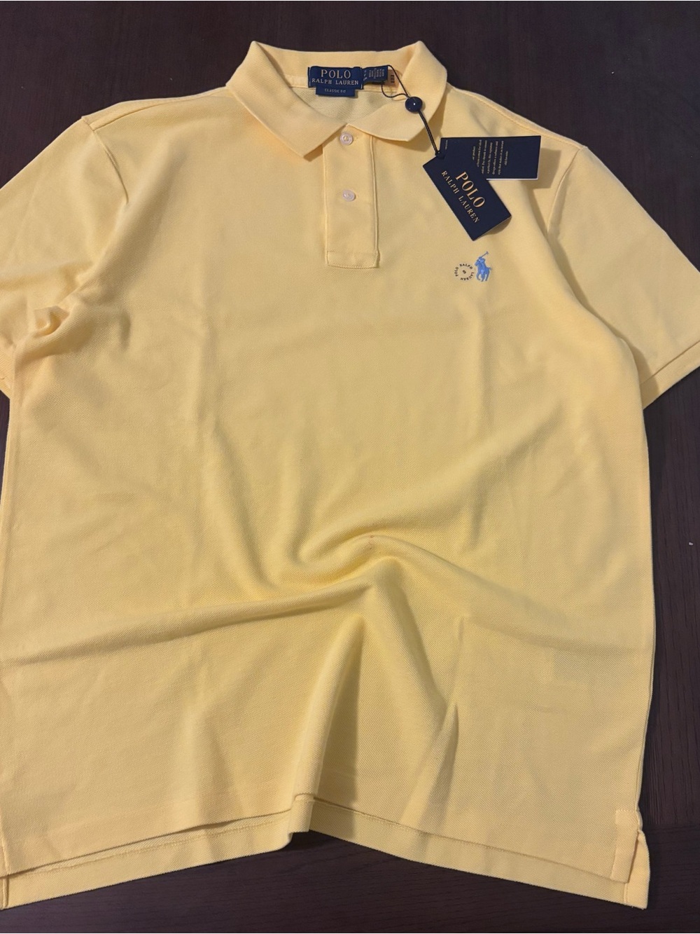 Polo by Ralph Lauren Classic Yellow Cotton Piqué Polo Shirt